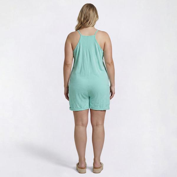 Juniors Plus Jolie & Joy Oversized Onesie Romper With Pockets alternate view
